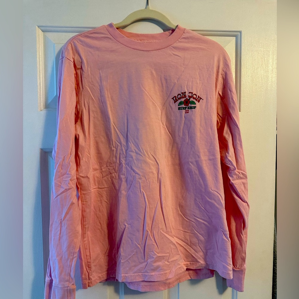 Billabong Ron Jon Men’s Pink Long Sleeve Tee
